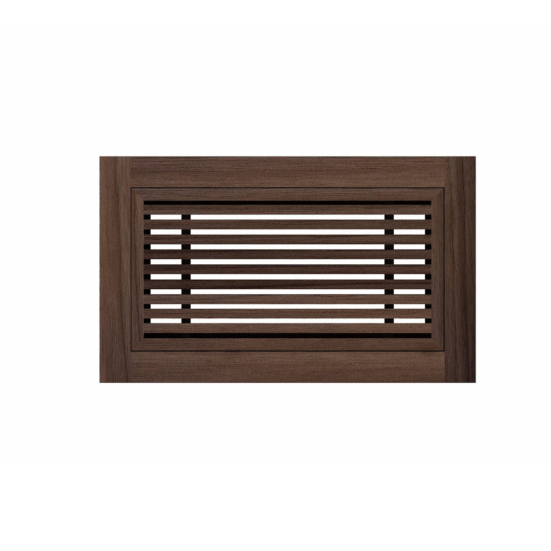 Linear Bar Floor Wood Grilles - Flush Mount with Frame Flush Grille 2.25 x 10 (4.75 x 12.5 Overall)
