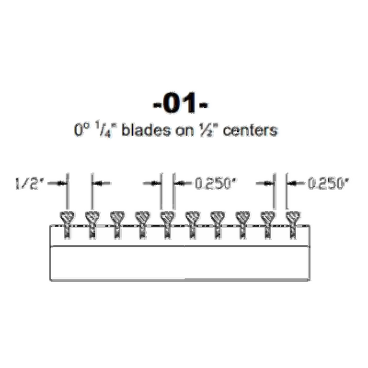 Commercial Industrial Blade Style Blade Style Dayus Register and Grille, Inc. - VCU -01- 0° Pencil Proof