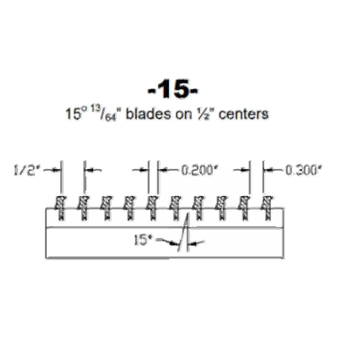 Commercial Industrial Blade Style Blade Style Dayus Register and Grille, Inc. - VCU -15- 15° Deflection