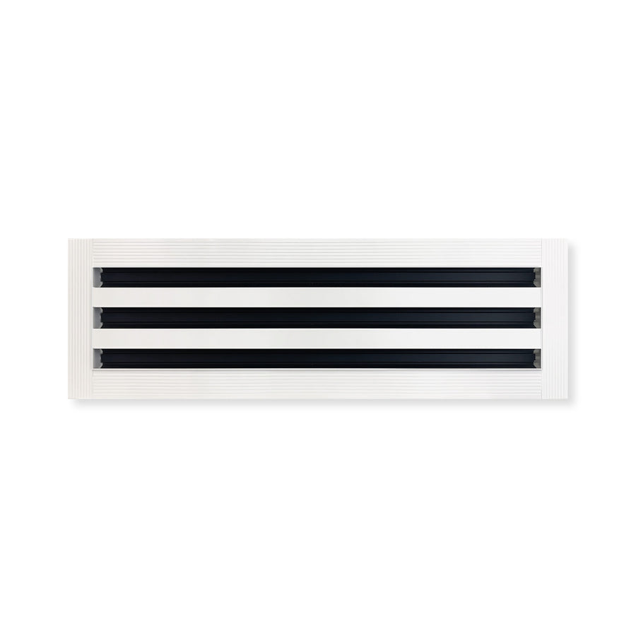 Linus ProAir Aluminum Linear Slot Diffuser with Mud-In Flange - Fully Customizable - 3 Slots Vent Cover