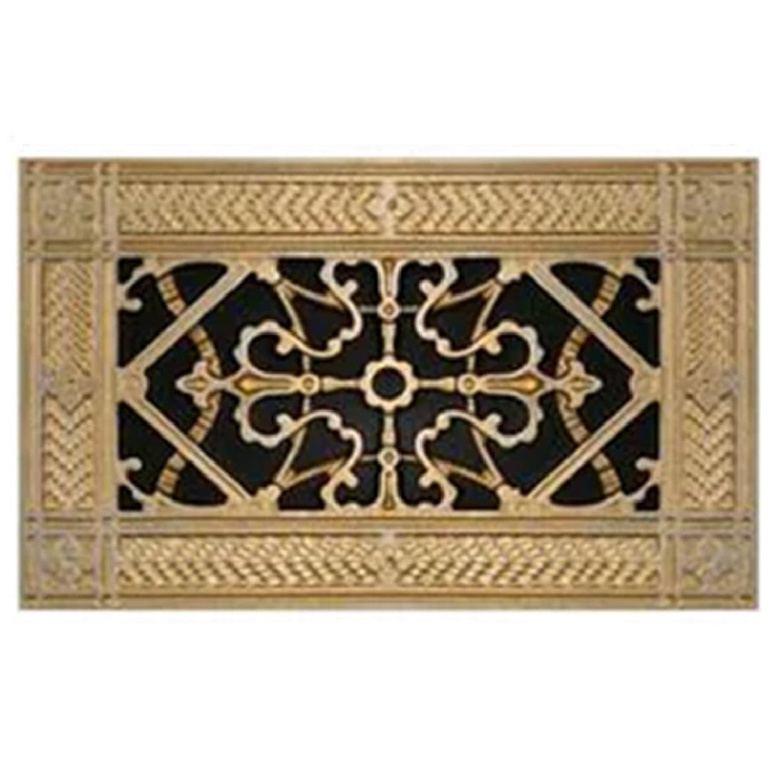 Arts and Crafts Style Resin Magnetic Filter Grille Grille Beaux-Arts Classic Products - VCU 10H x 10W (OD 12.875 X 12.875) Burnished Gold