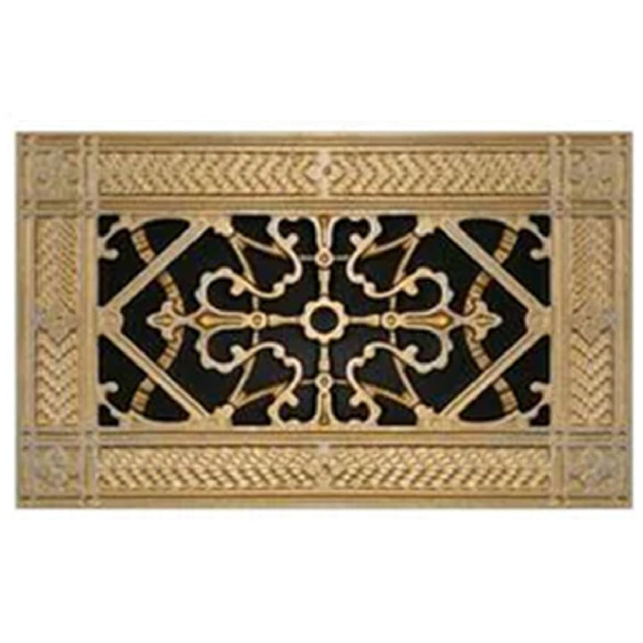 Arts and Crafts Style Resin Magnetic Filter Grille Grille Beaux-Arts Classic Products - VCU 10H x 10W (OD 12.875 X 12.875) Burnished Gold