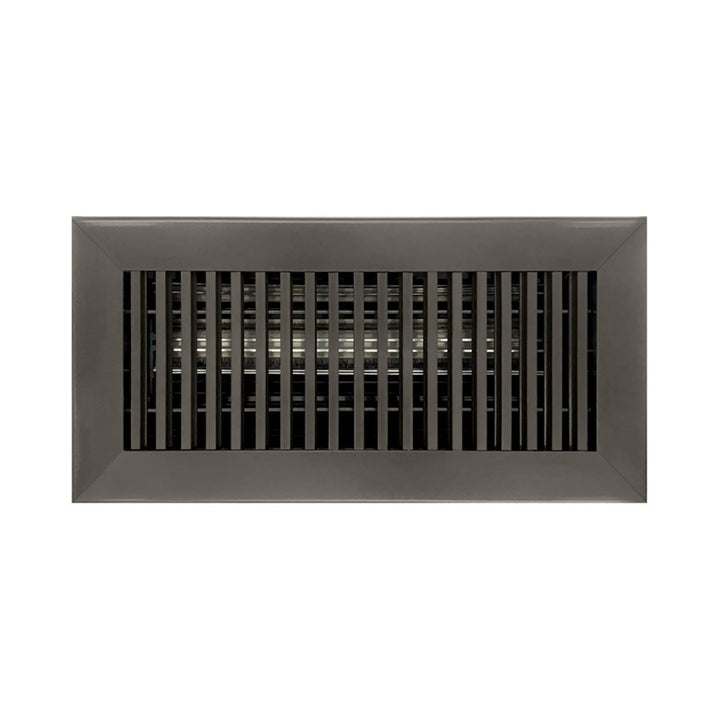 Aluminum Vertical Bar Floor Register Vent Cover Dayus Register and Grille, Inc. - VCU
