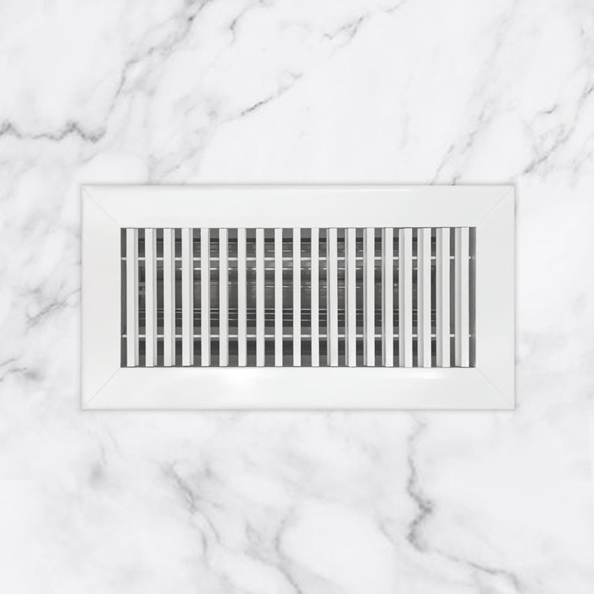 Aluminum Vertical Bar Floor Register Vent Cover Dayus Register and Grille, Inc. - VCU