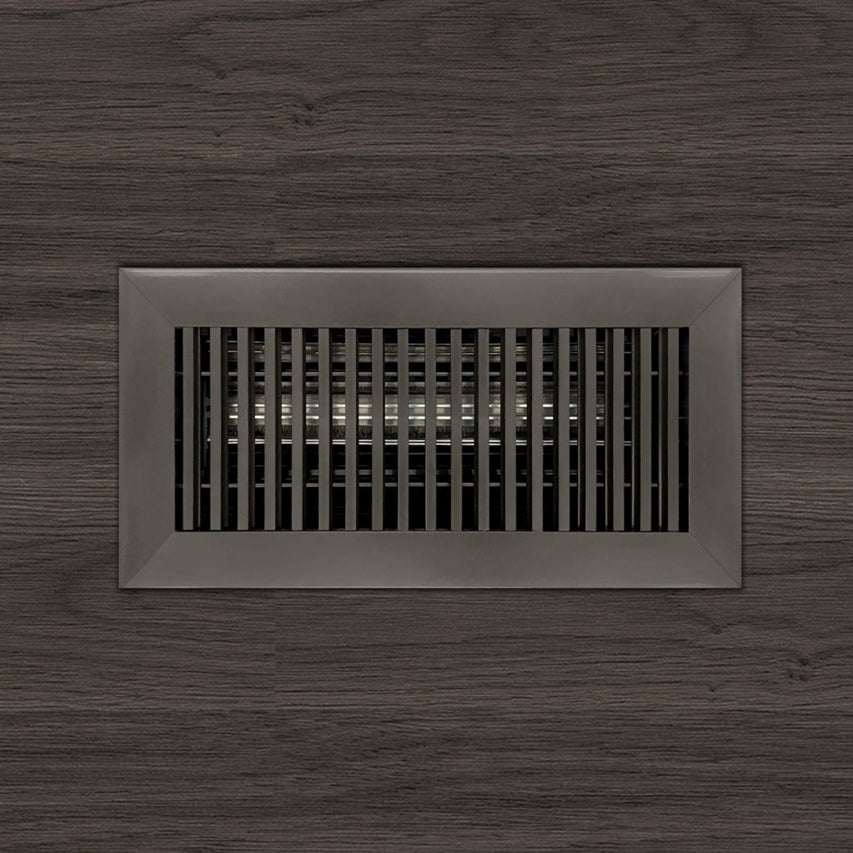 Aluminum Vertical Bar Floor Register Vent Cover Dayus Register and Grille, Inc. - VCU