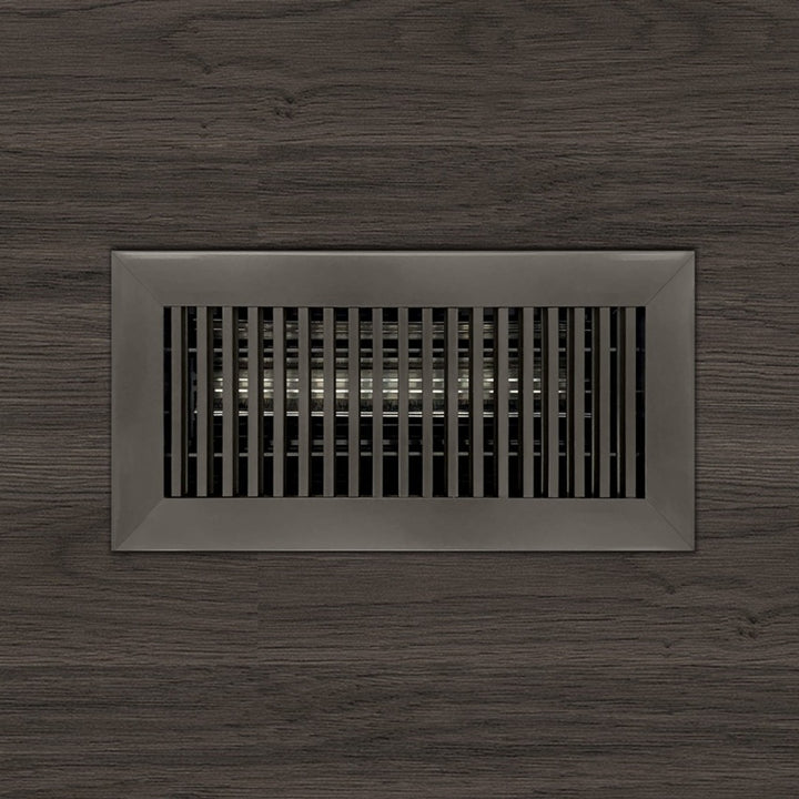 Aluminum Vertical Bar Floor Register Vent Cover Dayus Register and Grille, Inc. - VCU