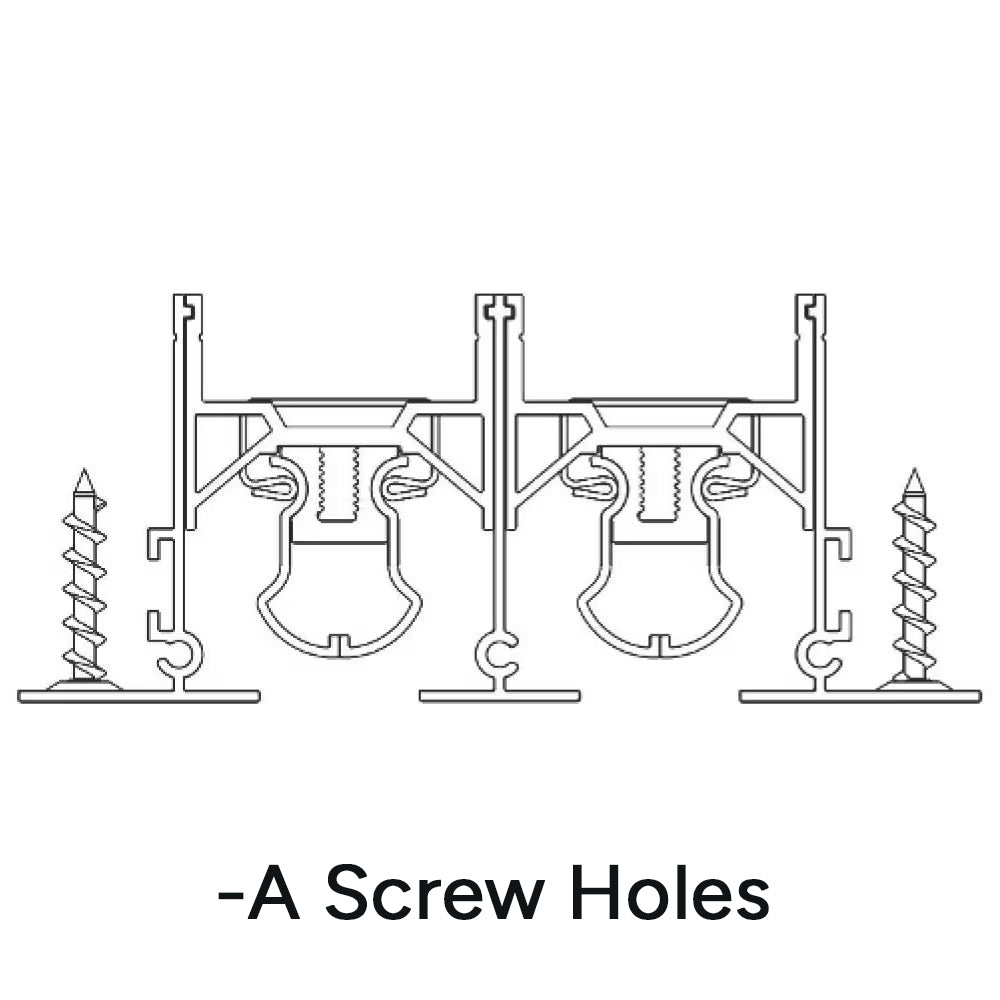 Commercial Industrial Mounting A-B-C-TB Mounting Style Dayus Register and Grille, Inc. - VCU A - Screw Holes