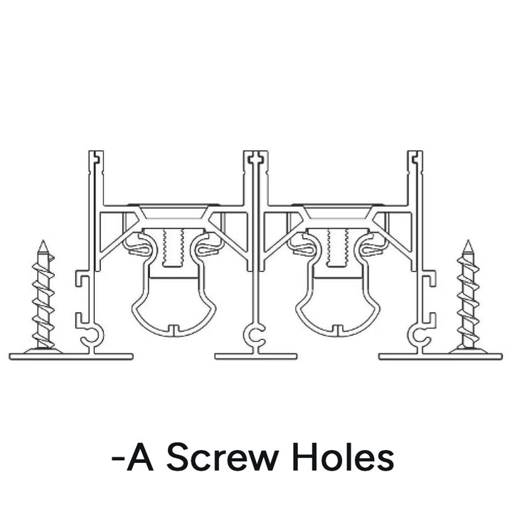 Commercial Industrial Mounting A-B-C-TB Mounting Style Dayus Register and Grille, Inc. - VCU A - Screw Holes