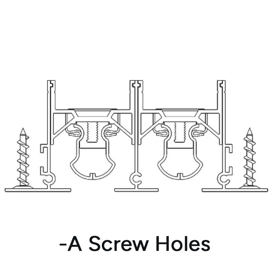 Commercial Industrial Mounting A-B-C-TB Mounting Style Dayus Register and Grille, Inc. - VCU A - Screw Holes