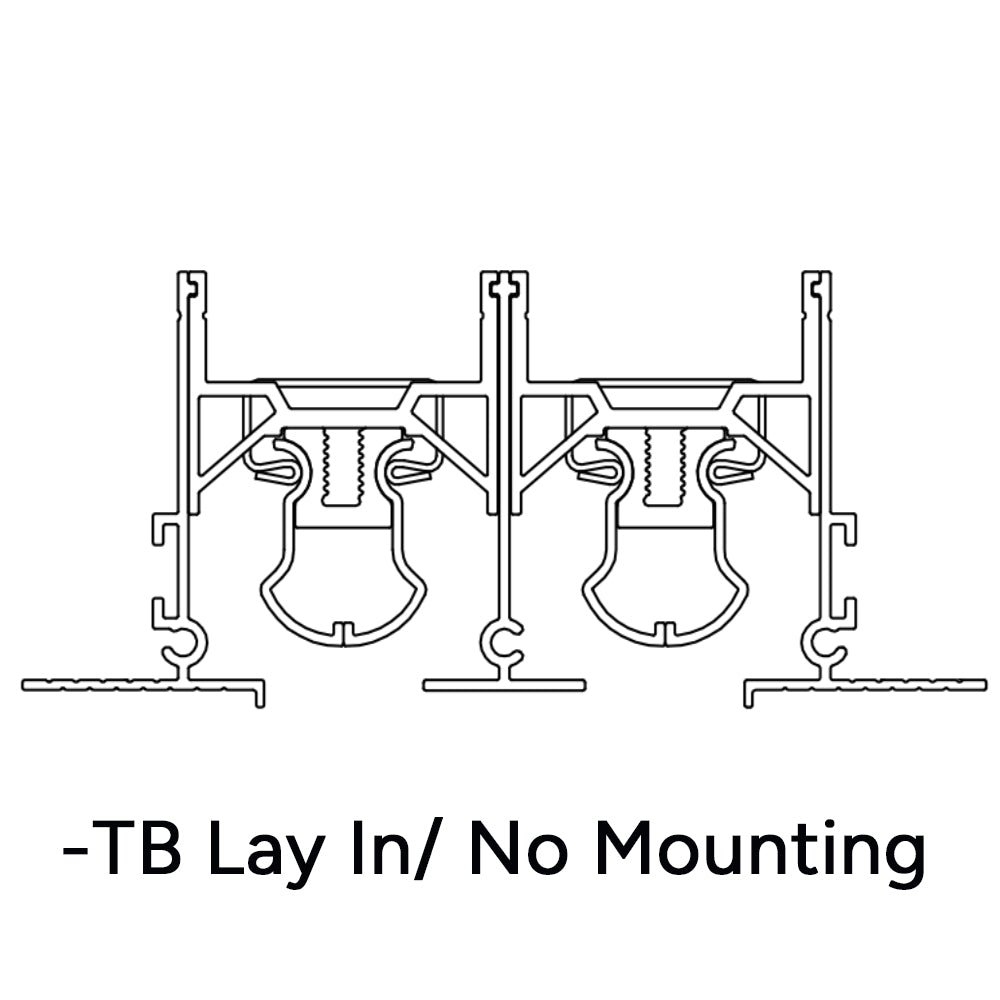 Commercial Industrial Mounting A-B-C-D-TB Mounting Style TB - Lay In/No Mounting