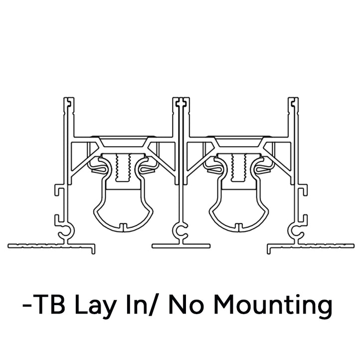 Commercial Industrial Mounting A-B-C-TB Mounting Style Dayus Register and Grille, Inc. - VCU TB - Lay In/No Mounting