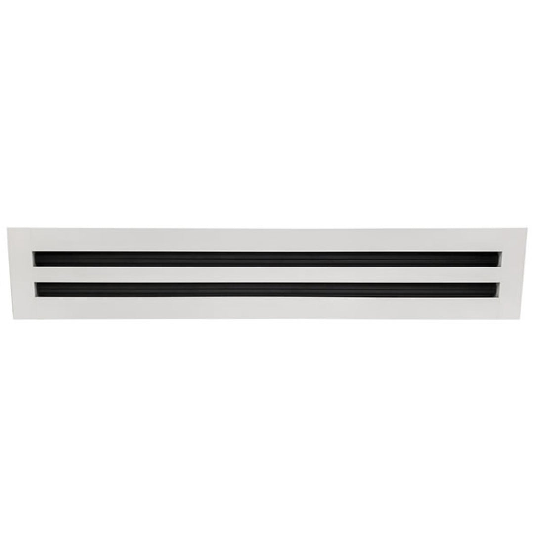 Linus ProAir Aluminum Linear Slot Diffusers - Fully Customizable Vent Cover Dayus Register and Grille, Inc. - VCU 2 Slots 12" (13.5" Overall) 1/2" slot