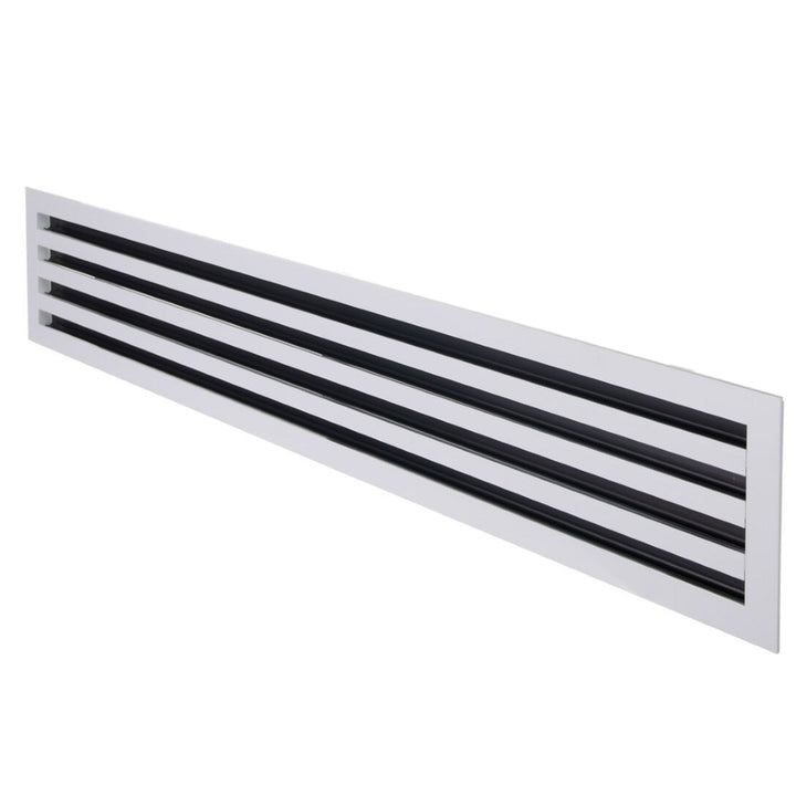 Linus ProAir Aluminum Linear Slot Diffusers - Fully Customizable Vent Cover Dayus Register and Grille, Inc. - VCU 4 Slots 12" (13.5" Overall) 1/2" slot