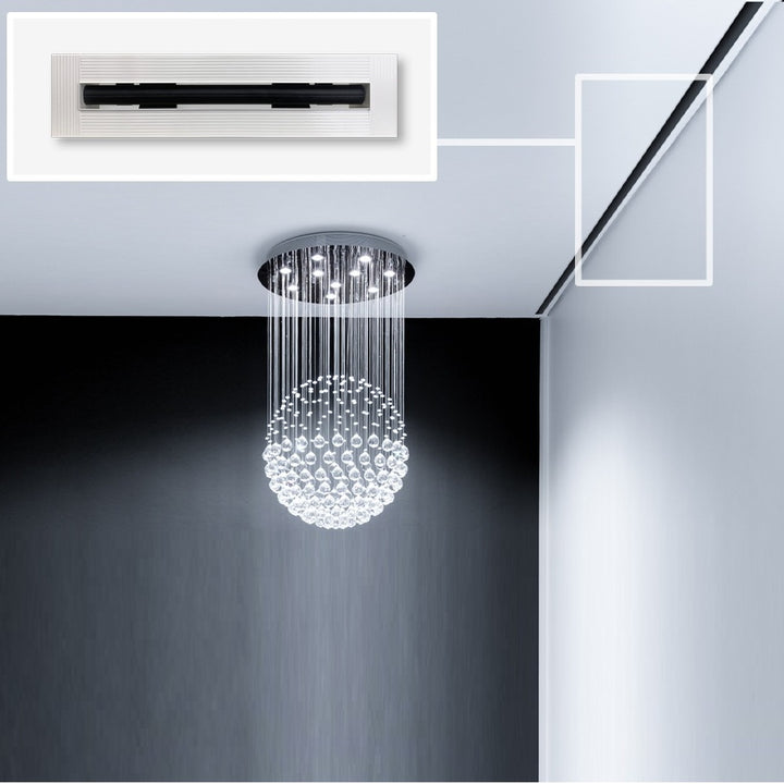 Linus ProAir Aluminum Linear Slot Diffuser with Mud-In Flange - Fully Customizable - 4 Slots Vent Cover