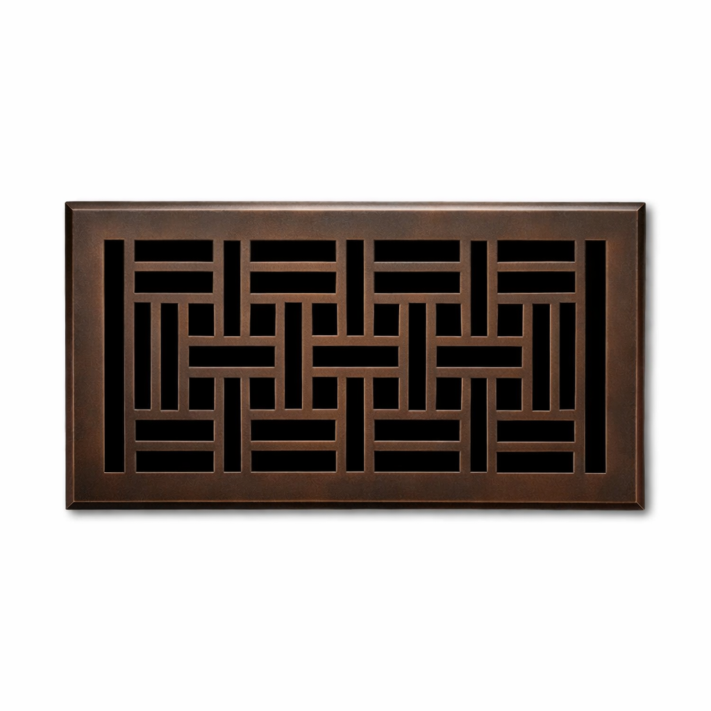 Madelyn Carter Arts and Crafts Vent Covers Vent Cover Kay Hardware - VCU 2 x 10 (Overall 3.75 x 11.5) Oil Rubbed Bronze