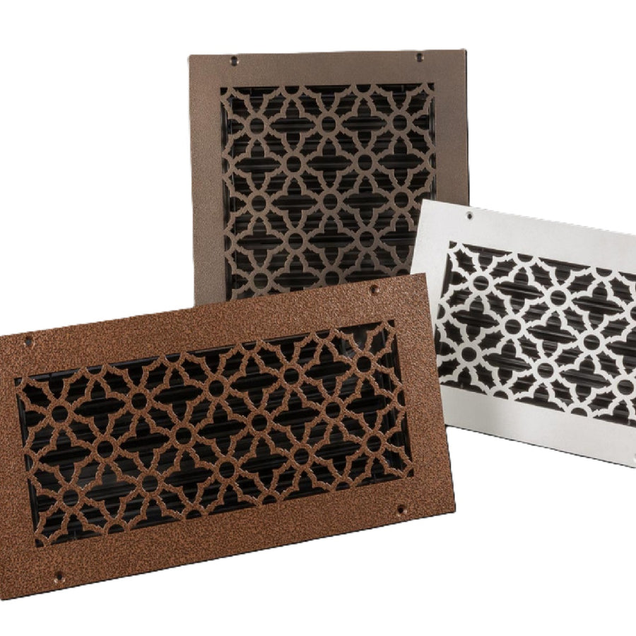 Silver Series Steel Designs Traditional Registers and Returns Vent Cover Steel Crest Corporation - VCU