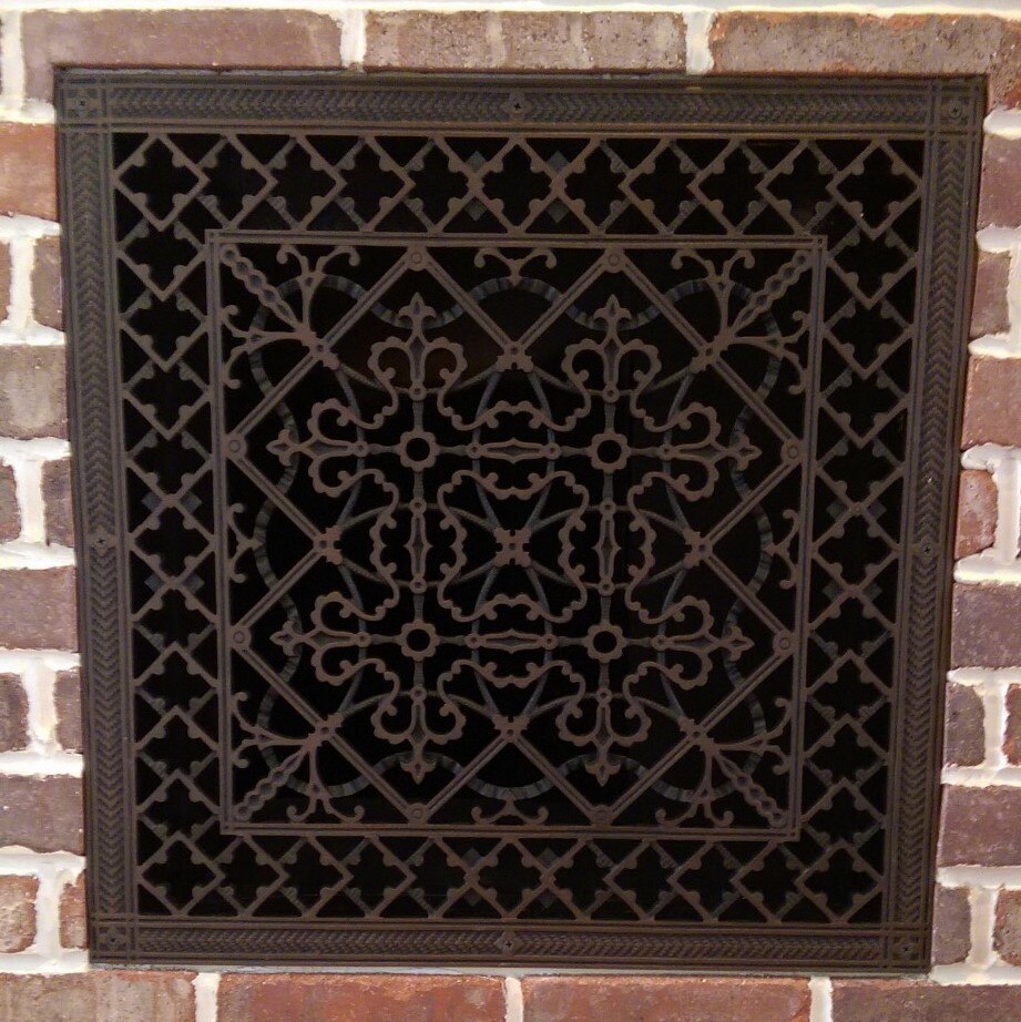 Arts and Crafts Resin Vent Cover for Wall or Ceiling Grille Beaux-Arts Classic Products - VCU