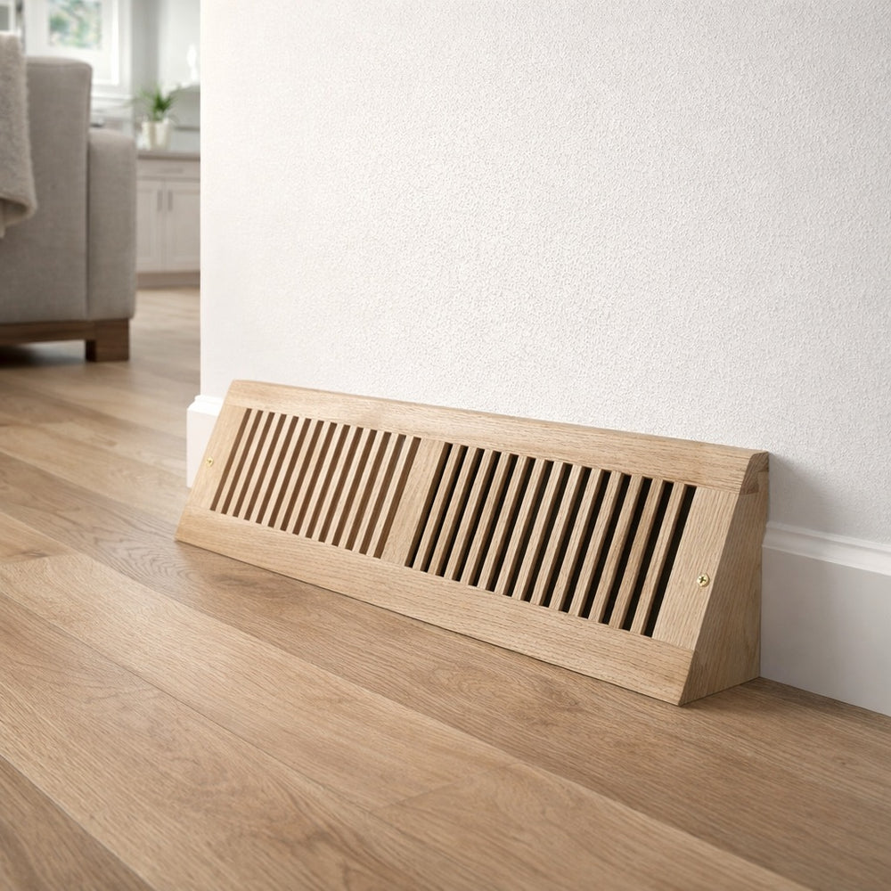Vertical Slot Baseboard Wood Vent Covers Baseboard Register/Return All American Wood Register Co - VCU