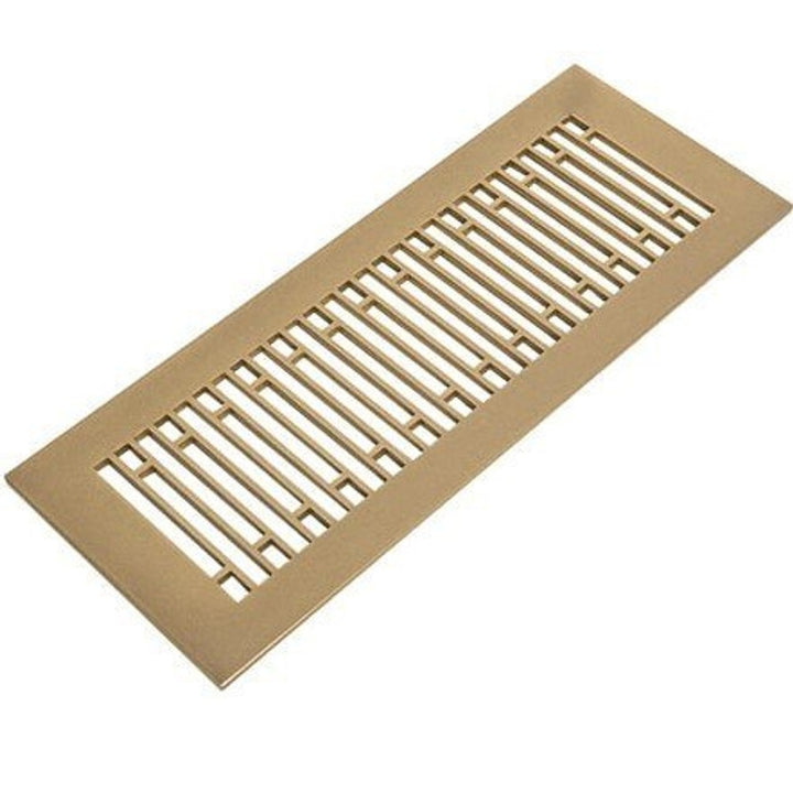 Abigail Design Vent Covers - Made to Order Vent Cover Reggio Register Company, LLC - VCU 2.25 x 10 (Overall 3.5 x 12) 3/16" Aluminum Sun Gold