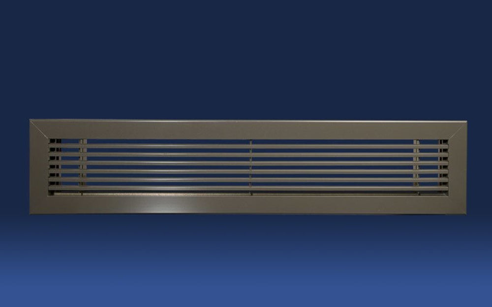 Aluminum Bar Linear Return - Grille (No Damper) for Floor Installation (Max 8" High) Vent Cover Dayus Register and Grille, Inc. - VCU
