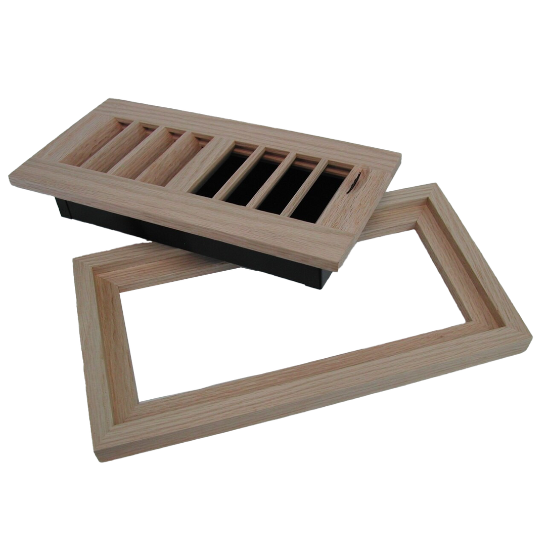 Ample Air Flush Mount Wood Vent Covers Vent Cover All American Wood Register Co - VCU