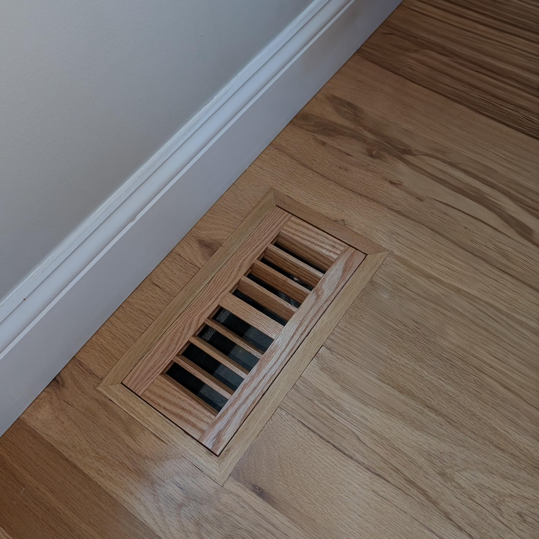 Ample Air Flush Mount Wood Vent Covers Vent Cover All American Wood Register Co - VCU