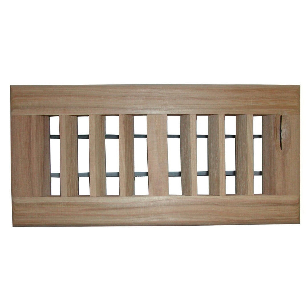 Ample Air Surface Mount Wood Vent Covers Vent Cover All American Wood Register Co - VCU 2.25 x 10 (Overall 3.75 x 11.188) Ash-Standard