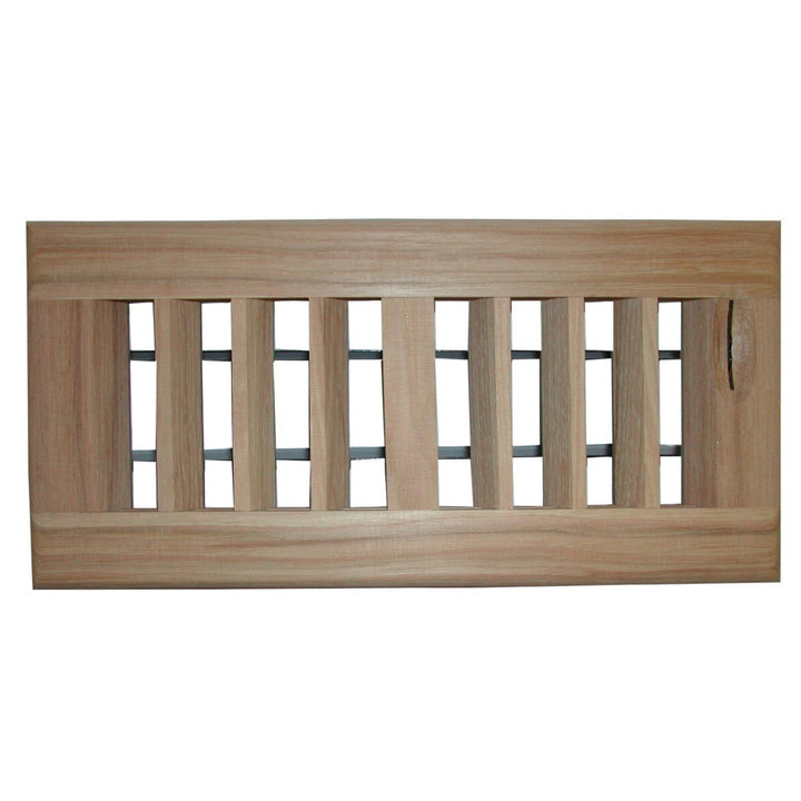 Ample Air Surface Mount Wood Vent Covers Vent Cover All American Wood Register Co - VCU 2.25 x 10 (Overall 3.75 x 11.188) Ash-Standard