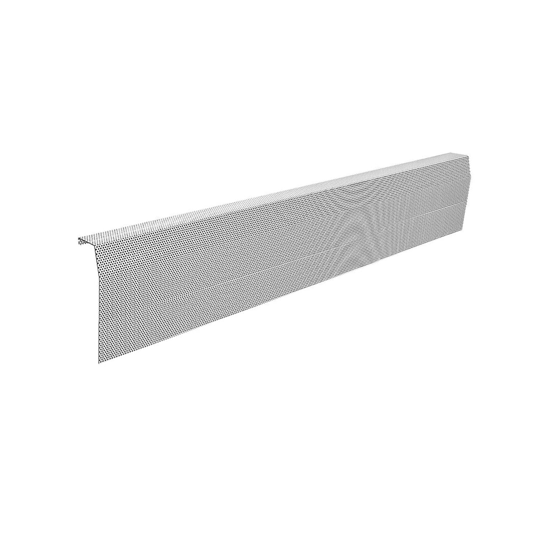 Premium Tall Slip-On Baseboarders Heater Cover - Galvanized Steel Baseboard Heater Cover Baseboarders - VCU 72" (3.125 x 72 x 8.75) White