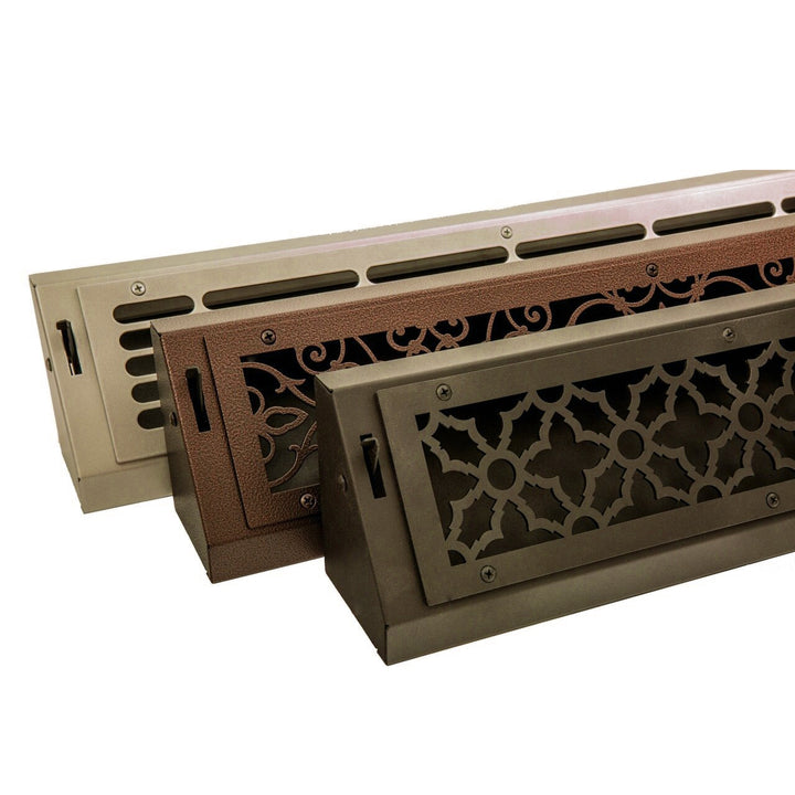 Gold Series Steel Designs Baseboard Registers and Returns 30" Baseboard Vent Steel Crest Corporation - VCU