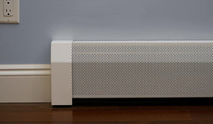 Premium Baseboard Heater Cover Panel - Slip On Baseboard Heater Cover Baseboarders - VCU 24" (3.125 x 24 x 6.75) White