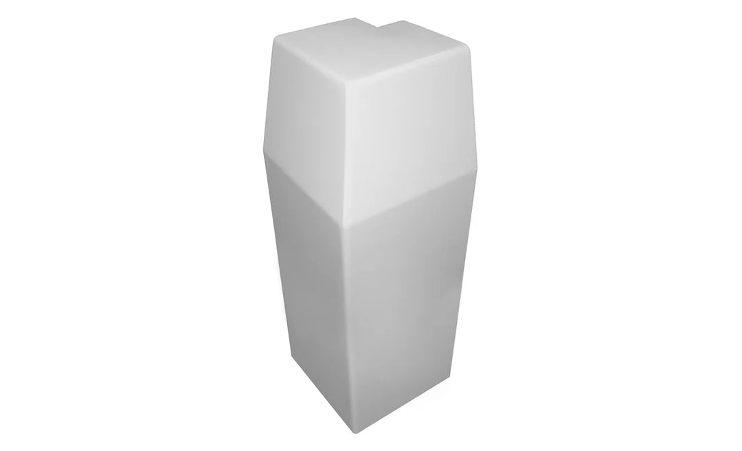 Premium Tall Coupler Coupler Baseboarders - VCU Outside Corner 90 degree White