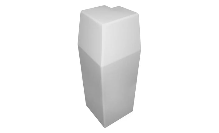 Premium Tall Coupler Coupler Baseboarders - VCU Outside Corner 90 degree White
