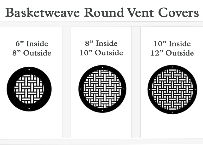 Basketweave Round Vent Covers Round Vent Cover Reggio Register Company, LLC - VCU