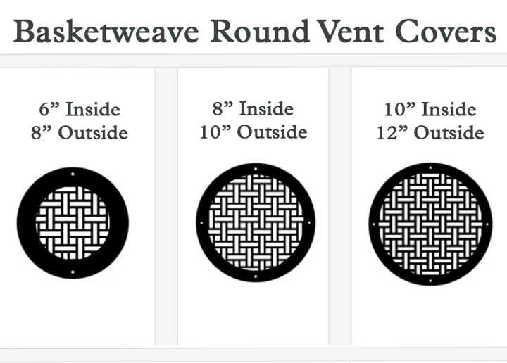 Basketweave Round Vent Covers Round Vent Cover Reggio Register Company, LLC - VCU