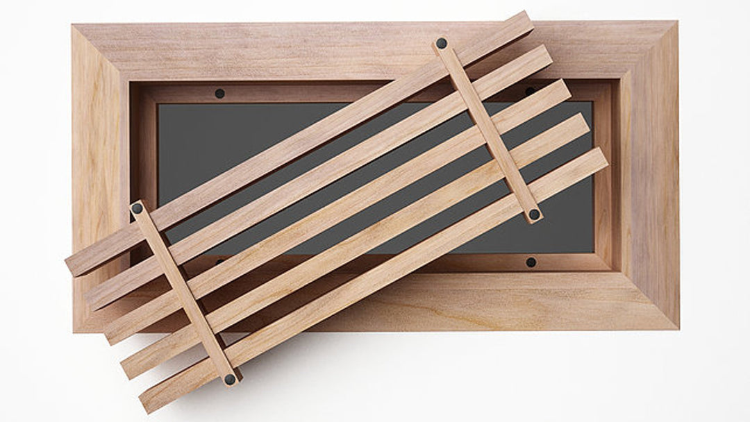 Beveled Bar Surface Mount Wood Grilles - Ceiling and Wall Surface Mount Grille Vexell - VCU