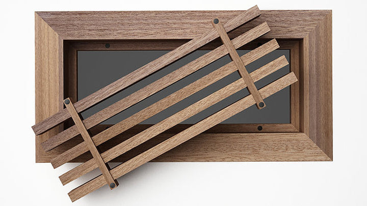 Beveled Bar Surface Mount Wood Grilles - Ceiling and Wall Surface Mount Grille Vexell - VCU