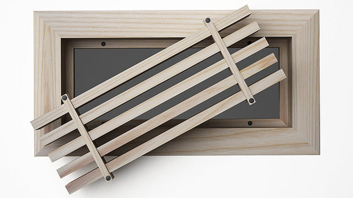 Beveled Bar Surface Mount Wood Grilles - Ceiling and Wall Surface Mount Grille Vexell - VCU