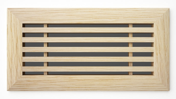 Beveled Bar Surface Mount Wood Grilles - Ceiling and Wall Surface Mount Grille Vexell - VCU 2.25 x 10 (3.5 x 11.25 Overall) Poplar Solid Core - Non-Removable