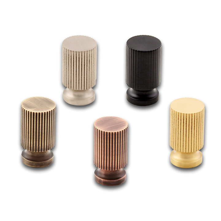 Hanna Solid Brass Button Knob Cabinet Hardware Kay Hardware - VCU