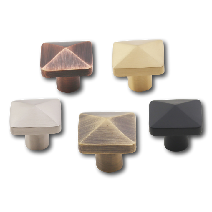 Craftsman Solid Brass Pyramid Cabinet Knob Cabinet Hardware Kay Hardware - VCU