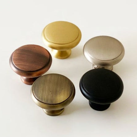 Elizabeth Solid Brass Cabinet Knob with Base Cabinet Hardware Kay Hardware - VCU