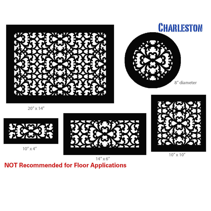 Charleston Gold Series Registers and Returns Vent Cover Steel Crest Corporation - VCU