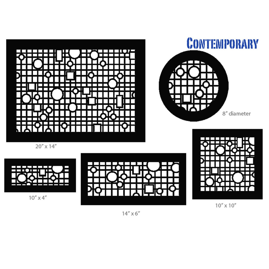 Gold Series Return Air Filter Frame Contemporary Return Grille Air Filter Frame Steel Crest Corporation - VCU 10x12 Antique Bronze