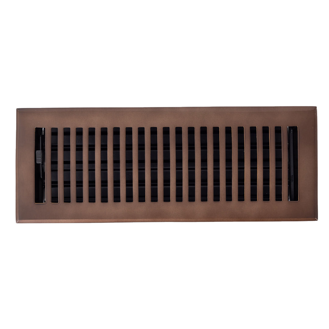 Madelyn Carter Solid Cast Brass Contemporary Vent Covers Vent Cover Kay Hardware - VCU 4 x 12 (Overall: 5.25 x 13.5) Oil Rubbed Bronze