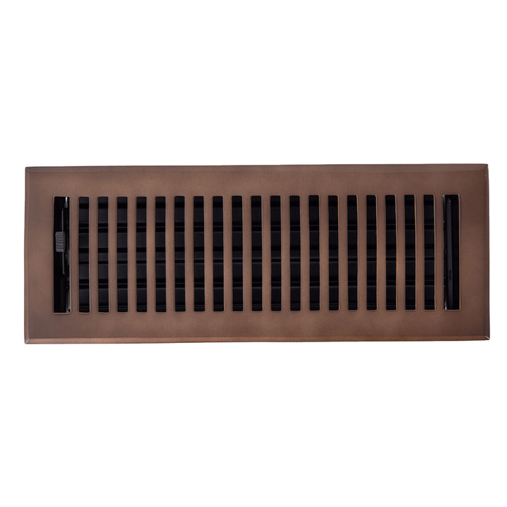 Madelyn Carter Solid Cast Brass Contemporary Vent Covers Vent Cover Kay Hardware - VCU 4 x 12 (Overall: 5.25 x 13.5) Oil Rubbed Bronze