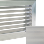 Removable Core Aluminum Bar Linear Return Grilles & Registers - (Not for Floor) No Damper Vent Cover Dayus Register and Grille, Inc. - VCU 2 x 8 (Overall 3.6875 High x 9.6875 Long) Mill (Bare Aluminum with Minor Extrusion Imperfections)