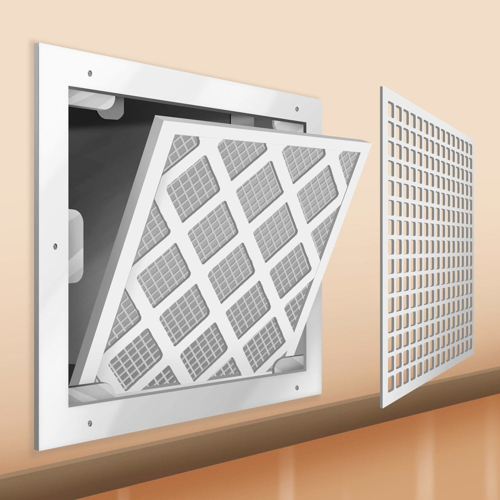 Decorative Resin Air Return Filter Grille Magnetic Filter Grille Majestic Vent Covers, INC - VCU