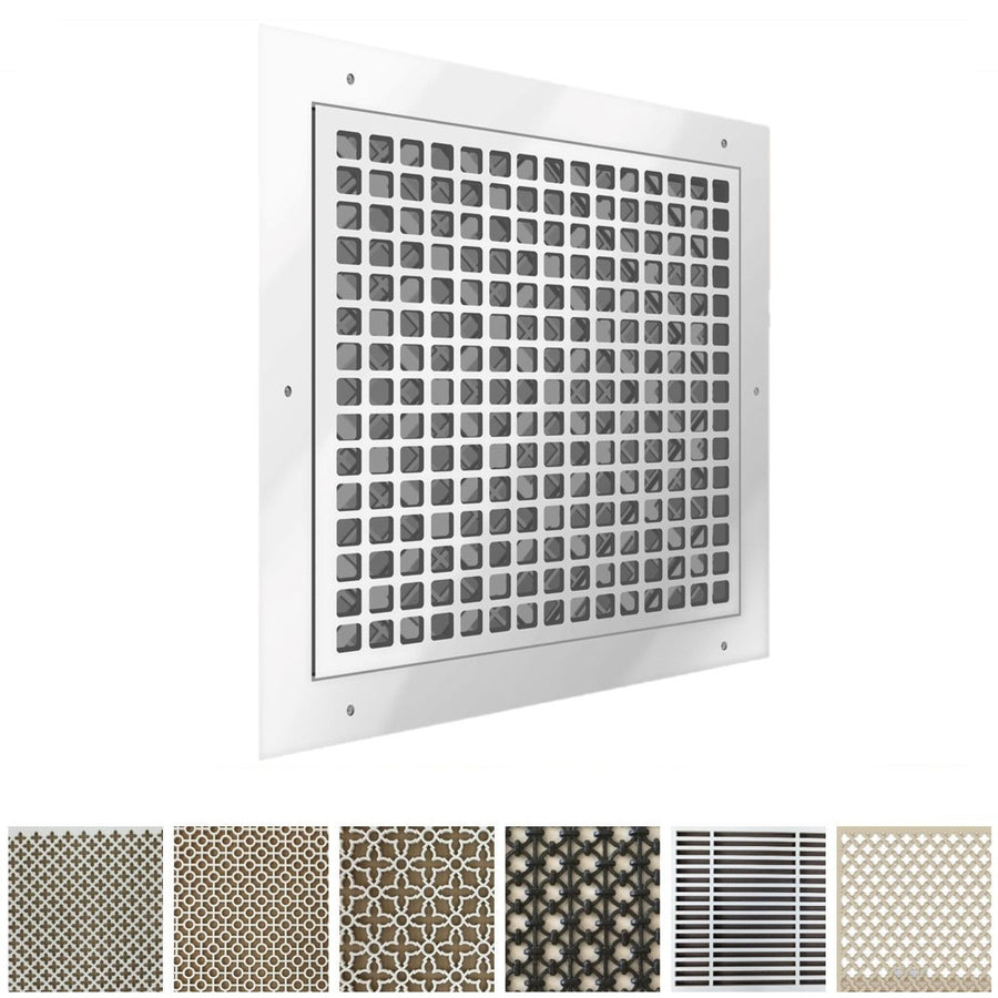 Decorative Resin Air Return Filter Grille Magnetic Filter Grille Majestic Vent Covers, INC - VCU