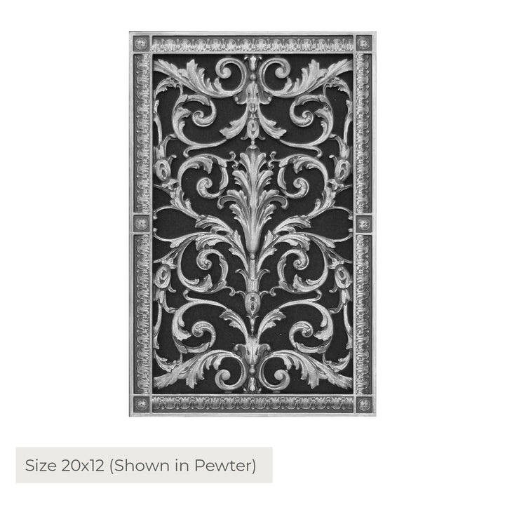 Louis XIV Style Resin Magnetic Filter Grille Grille Beaux-Arts Classic Products - VCU